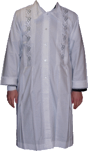 Grape Applique Kittel Permanent-Press Cotton or Linen - 50150