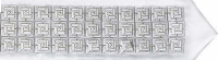Pinwheel on Square Buttons Sterling Silver Atarah - D-130