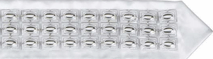Ovals on Rectangle Buttons Sterling Silver Atarah - D-20