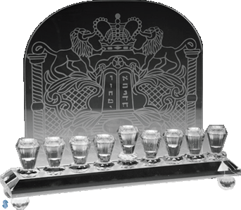 Crystal Wall Menorah - 53669