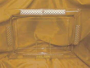 Crystal and Sterling Silver Tray - 40456