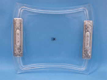 Crystal and Sterling-Silver Tray - 8630-2