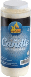 Vegetable-Oil Yahrzeit Memorial Candle in Plastic Cup by Ner Mitzvah