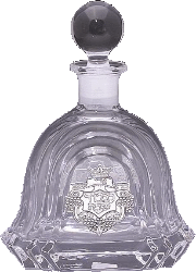 Crystal and Sterling Silver Decanter Bottle - 208925