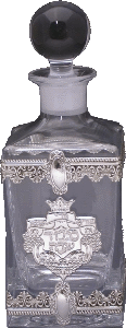 Crystal and Sterling Silver Decanter Bottle - 208966