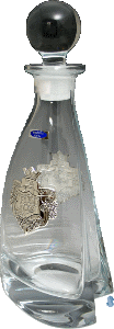 Crystal and Sterling Silver Decanter Bottle - 208835