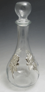 Crystal and Sterling Silver Decanter Bottle - 208964