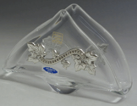 Crystal and Sterling Silver Napkin Holder - 800111