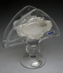 Crystal and Sterling Silver Napkin Holder - 800113