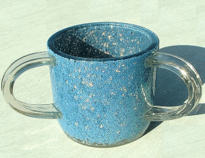 Blue Small-Sequins Ronit Acrylic Washing Cup