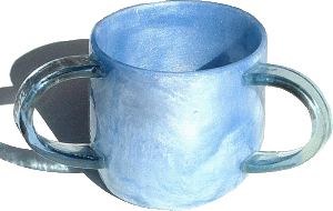 Blue Pastel Solid Ronit Iridescent Acrylic Washing Cup