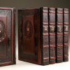 Antique Leather - Floral Border - Maroon